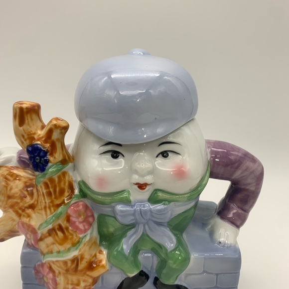 Decorative 16 Oz Humpty Dumpty VTG. Ceramic Teapot With Hat Lid & Handle FEITX - Picture 15 of 15